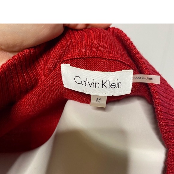 Calvin Klein Red Sparkle Long Sleeve - Picture 6 of 6